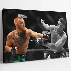 UFC 202 Conor McGregor besiegt Nate Diaz MMA 2016 - Leinwanddruck - Bild 1 von 10