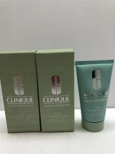 Lote de 2 gel de tratamiento nocturno Clinique Acne Solutions 1,7 oz/50 ml, ¡fórmula antigua! - Imagen 1 de 3