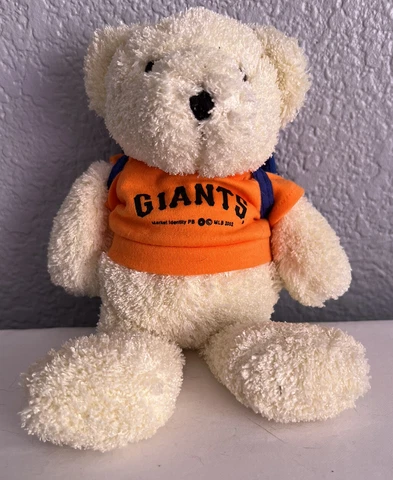 San Francisco SF Giants 9" Mini Teddy Bear With Backpack 2002 Cover