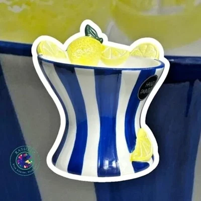 Luna & Sage миска для воды с ручной росписью для кошек | увлажнение лимонной ковши — высокий дизайн - Изображение 1 из 4