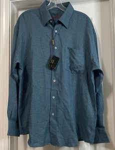 Bugatchi Uomo Men's Long Sleeve Button Down  Size Large Shirt- NWT - Picture 1 of 10