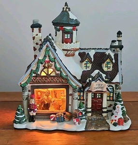Saturday Evening Post Norman Rockwell : PUPPET MAKER w/ Box Toy Shop Light Works - Picture 1 of 11