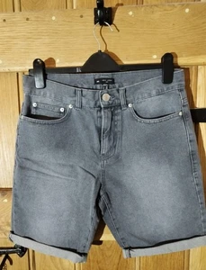 New Look Mens Denim Shorts Grey 30R - Picture 1 of 3