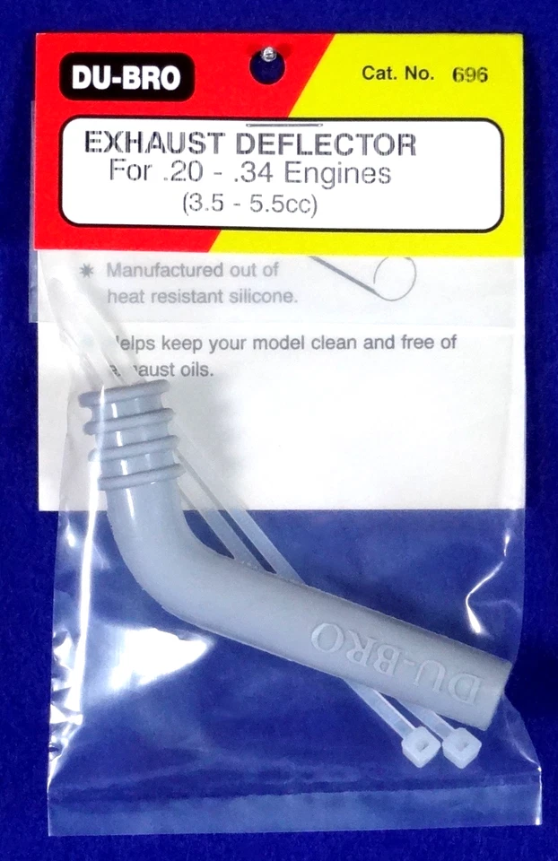 DU-BRO EXHAUST DEFLECTOR FOR .20 - .34 ENGINES ( CAT. # 696 ) - Image 1 of 1