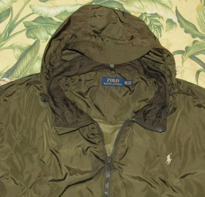 Polo RALPH LAUREN Olive Green Hooded Packable Windbreaker Jacket 3XLT - Image 1 of 4