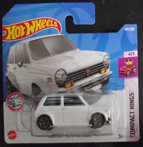 MOC Hot Wheels 2022 Compact Kings Custom 70 Honda N600 White 141/250. UK ONLY. - Picture 1 of 2