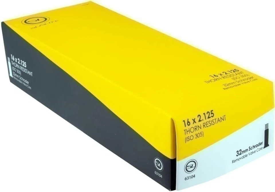 Sunlite Thorn Resistant Schrader Valve Tube, 16 x 2.125 / 32mm, Black - Image 1 of 1