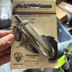 Arlen Ness Torpedo Shifter Peg Gear Harley Davidson Unused Chrome Custom Etc - Picture 1 of 9