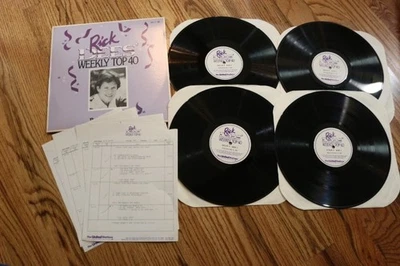 RICK DEES-"WEEKLY TOP 40", 4 LP'S, RELEASED MAY 17, 1985, MINT-UNPLAYED CONDITIO - Image 1 of 4