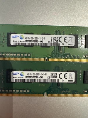 Samsung 4GB DDR3L 1600MHz UDIMM Desktop RAM – 1Rx8 PC3L-12800U – Tested - Image 1 of 4