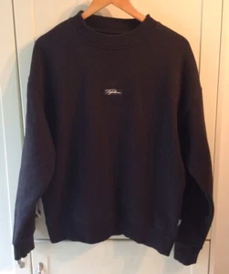 topman sweatshirt Small Black Long Sleeve Used TOPMAN - Picture 1 of 12