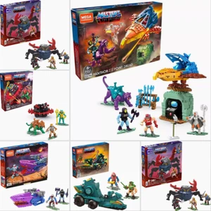 Mega Bloks Masters of The Universe He-Man Barrle Cat VS Roton Panthor Figure Toy - Picture 1 of 6