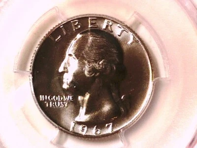 1967 P Washington Quarter PCGS SP 67 SMS 37306031 - Image 1 of 3