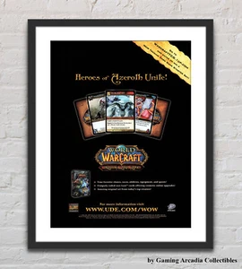World Of Warcraft Trading Card Game TCG Glossy Promo Ad Poster Unframed G6605 - Picture 1 of 6