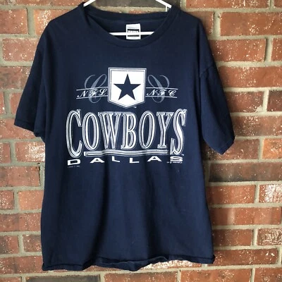 Vintage 1992 Dallas Cowboys NFL Logo 7 Inc Tultex T-Shirt Size XL Single Stitch — 第 1/4 张图片