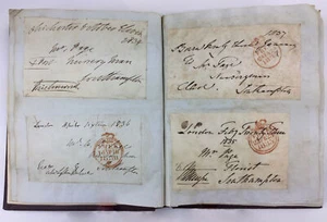 ENGLISH STAMPS: Signed 1830s Free Franks Collection - Picture 1 of 4