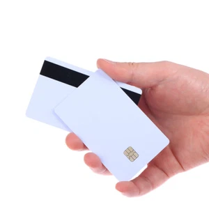5 Pcs Smart Card Sle4442 Chip with Magnetic Strip Hico 3 track Inkjet PVC - Imagen 1 de 11