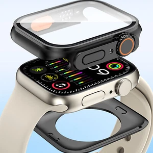 Wasserdichtes Watch Case mit Displayschutzfolie für Apple Watch 40mm 41mm 44mm 45mm - Bild 1 von 19
