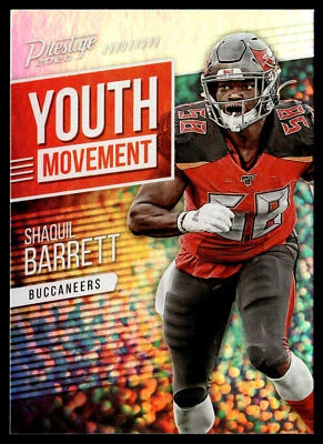 2020 Panini Prestige Shaquil Barrett #YM-SB Youth Movement Tampa Bay Buccaneers - Image 1 of 2