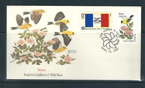 US SC # 1967 State Birds And Flowers / Flags ( Iowa ) FDC. Fleetwood - Picture 1 of 1