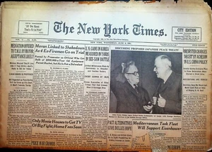 Autopista de peaje The New York Times 6 de junio 1951 Guerra de Corea Nueva Jersey China ONU - Imagen 1 de 4