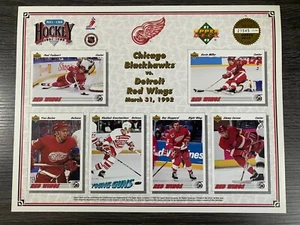 1991-92 Upper Deck - 8x10 Limited Edition Collector Series -Detroit Red Wings - Picture 1 of 2