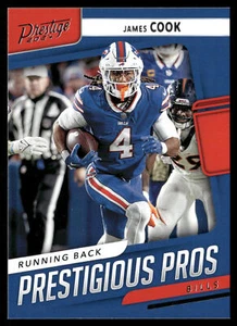 James Cook 2024 Panini Prestige #PP-JCK Buffalo Bills Prestigious Pros - Picture 1 of 2