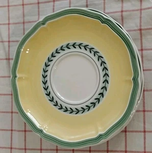Villeroy Boch French Garden Fleurence Saucer Dish Plate Yellow 6.5" Set Of 4 - Picture 1 of 3