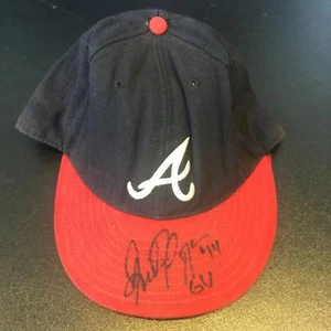 Andres Galarraga Signed 1998 Game Used Atlanta Braves Hat Cap PSA DNA COA - Picture 1 of 8
