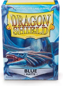 Dragon Shield Sleeves - Dragon Shield - Box 100 - Blue Matte Accessories - Picture 1 of 4