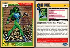 1991 Marvel, Super Heros, #43 She-Hulk