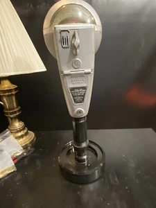 Vintage Gray  Duncan 60 Parking Meter And Key, Working - Picture 1 of 5