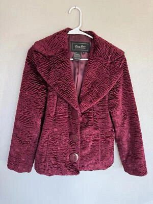 Chaqueta De Colección Terry Lewis Imitación Piel Clásica Lujos Granate Mujer XS Otoño Invierno Foto 1 de 4