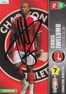 CHRIS IWELUMO HAND SIGNED PANINI 2008 CHAMPIONSHIP TRADING CARD CHARLTON - Picture 1 of 1