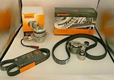 KIT DISTRIBUZIONE POMPA  ACQUA CONTINENTAL VW GOLF 7 AUDI A3 Q2 Q3 1.6 2.0 TDI - Immagine 1 di 3