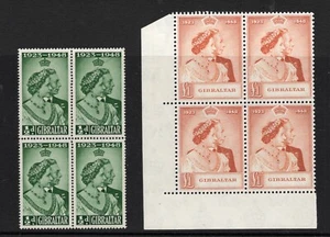 Gibraltar. 1948. Silberhochzeit Blöcke x 4. Hervorragend postfrisch. - Bild 1 von 1