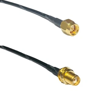 1 x SMA MALE to SMA Female Pigtail Coaxial RF Extension Cable RG174 10 - 30feet - Picture 1 of 3