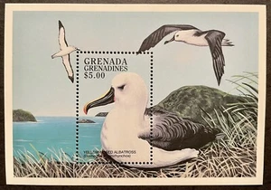 GRENADA SEA BIRD STAMPS SOUVENIR SHEET 1998 MNH WILDLIFE YELLOW NOSED ALBATROSS  - Picture 1 of 1