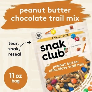 Snak Club Peanut Butter Chocolate Trail Mix with Peanuts, Peanut Butter M&M’S, T - Picture 1 of 4