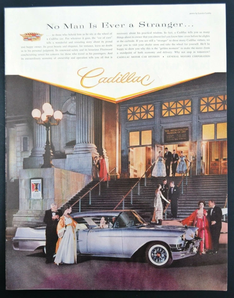 1957 CADILLAC Silver Car AD Lanvin-Castillo vestido Museo Metropolitano de Arte Nueva York Foto 1 de 1