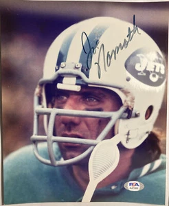 Joe Namath Signed 8x10 Color Photo - PSA/DNA - NY JETS - Very Nice - Picture 1 of 4