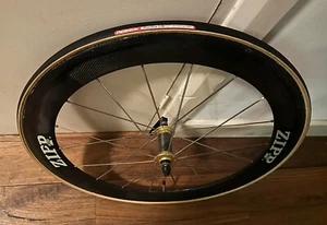 Vintage 90's ZIPP 400 650c Carbon Tubular Front Wheel -Track TT- Fixed - RARE! - Picture 1 of 3