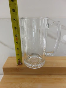 Atlanta Falcons NFL ETCHED Logo Football Glass Clear Mug - HEAVY CLEAR GLASS - Picture 1 of 4