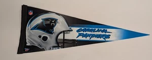 CAROLINA PANTHERS NFL Retro Vintage 1990s Premium Felt PENNANT 30 X 12 - Picture 1 of 5