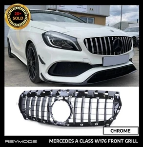 MERCEDES A CLASS W176 FACELIFT 13-15 A45 GT CHROME PANAMERICANA GRILLE GRILL - Picture 1 of 3