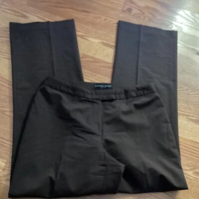 Спортивные штаны Geoffrey Beene шоколадно-коричневые на молнии спереди эластичные размер 10R - Изображение 1 из 4