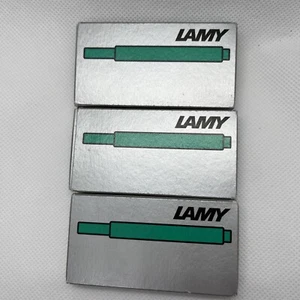 (3) Lamy T10 Fountain Pen Cartridge Green 3 Packs of 5 Cartridges New - Picture 1 of 3