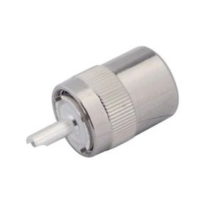 2x UHF PL-259 Male twist-on Plug Male Connector for LMR400,RG8,RG213,RG214 cable - Picture 1 of 3