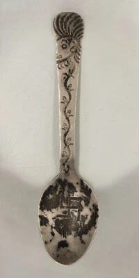 Moneda de perfil jefe indio navajo plata esvástica/cuchara busto, clásico Fred Harvey Foto 1 de 4