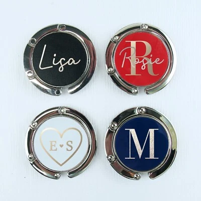 Borsetta pieghevole personalizzata borsa gancio appendiabiti bomboniera matrimonio gallina festa regalo - Immagine 1 di 4